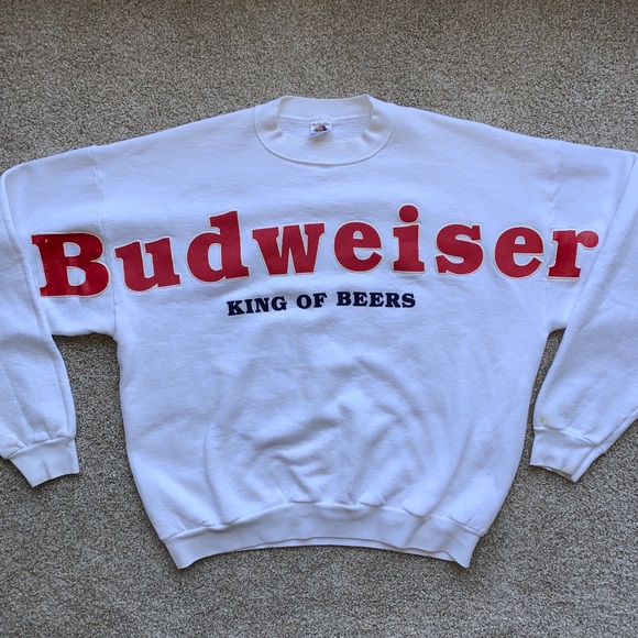 Fruit of the Loom Other - ‼️SOLD‼️ Vintage Budweiser Huge Spell-Out Crewneck